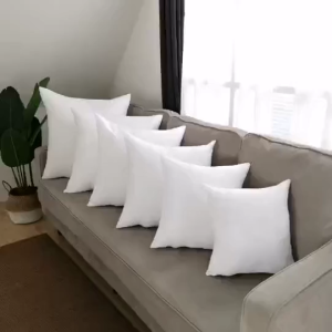 Fluffee - 18x18 in Throw Pillow Cushion Inner Filling Soft Seat Pillow interior Car Home Decor White