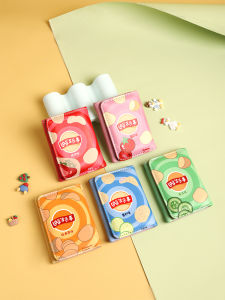 LeShi Potato Chips Thrice Folded Short Wallet Womens New 2025 Fashionable Cute Coin Purse Korean Style Square Shape