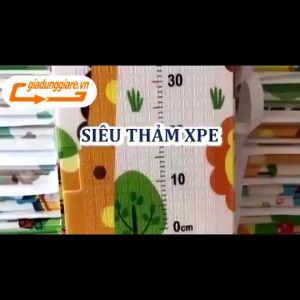 Thảm xốp gấp gọn (18x2m) đệm trải sàn cho bé XPE chống thấm chống trượt tấm lót nền trẻ em dùng 2 mặt - giadunggiare.vn