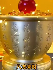黄铜米缸 🔥送招财五宝🔥 2026最新招财套装 百福缸 聚宝盆 （送五帝钱/元宝/朱砂/转运珠/补财库金卡） FENG SHUI 已開光 招财进宝纯铜聚财缸 底部金蟾 招财进宝 RICE TANK JAR 镇风水 搬家开业必备