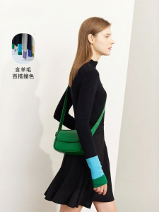 AMII | Business Casual Fitting Half High Collar Sweater