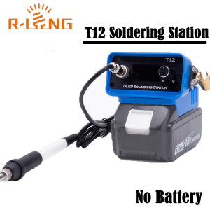 OLED Quick T12 Soldering Iron Station Adjustable Welding Station For Makita 18V BL Li-ion Battery for DIY Repair(NO Battery