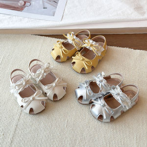 Bow Princess Sandals Hollow Design