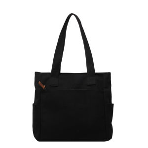 Thickened Canvas Tote Bag Original Design Simple Versatile Commuter Casual Artistic Student Single Shoulder Handbag