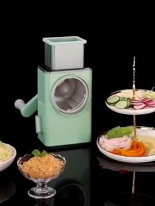 🐻DAILY2U🐻  Multifunctional Vegetable Grater Cutter Slicer Shredder Hand Rotary Roller/Veggie Cut Machine
