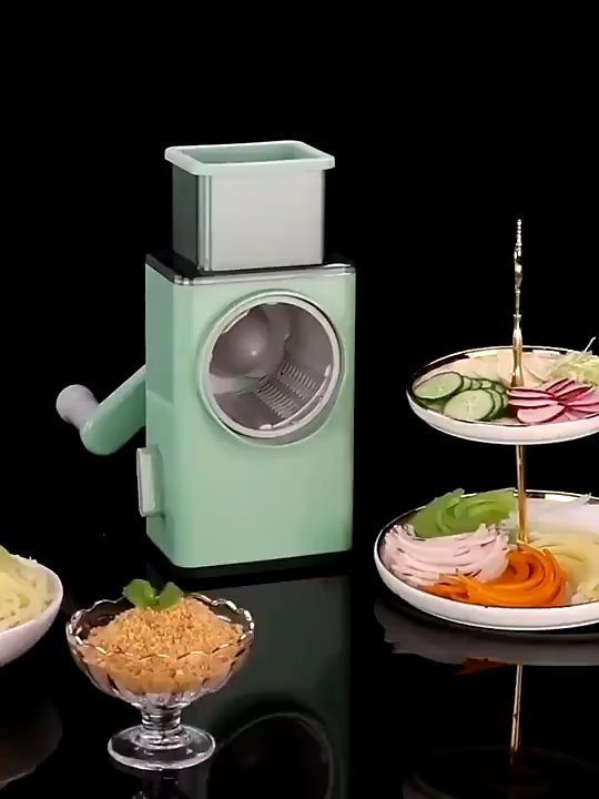 🐻DAILY2U🐻 Multifunctional Vegetable Grater Cutter Slicer Shredder Hand Rotary Roller/Veggie Cut Machine
