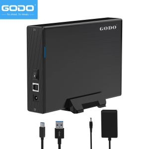 GODO Hard Drive Enclosure Vertical USB 3.0 External Hard Drive Docking for 3.5 inch SATA HDD SSD Aluminum Alloy Drive Case