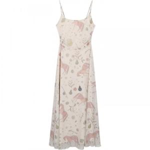 Autumn French Style Waisted Maxi Dress