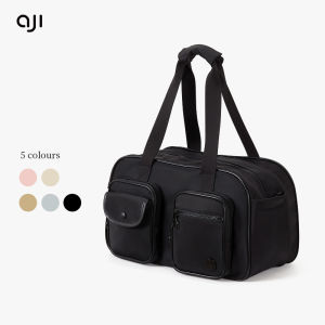 AJI Travel Bag Expandable Large Capacity Classic Boston Hand Bag GYM Sport Bag Business Trip Luggage Duffel Bag