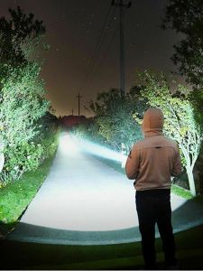 ไฟฉายพกพาแบบมีลำแสงสีเขียว ไฟทรงเล็กระดับทหาร ความสว่างสูง 1600LM ไฟ LED ไฟฟ้า USB แหล่งกำเนิดไฟฟ้าแบบถาวร