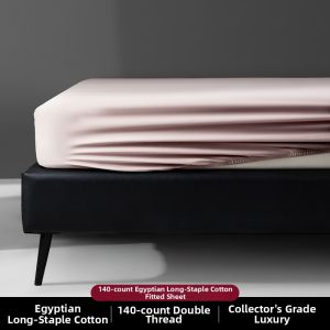 Suxuan | 140 Thread Count Double Egyptian Long Staple Cotton Bed Sheet Set
