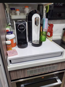 YIMUJIZHU | Extendable Sliding Over-the-Appliance Shelf