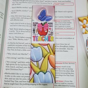 Teachers Day 3D Bookmark Laminated Printed Back to Back in photo paper in very vibrant colors 16 cm by 5 cm