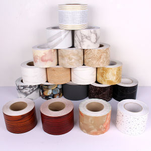 Skirting Line Wall Sticker Self-Adhesive Waterproof Tile PVC Waist Line Window Sill Sticker Living Room Door Frame Decoration Skirting Line Beauty Seam