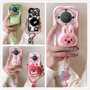 Phone Case Honor X9b X9a X9 X8 X7 4G 5G Huawei Nova Y71 Y70 Cute Cartoon Plush Doll Pendant Casing Lens Protection Shockproof Soft Cover 2024