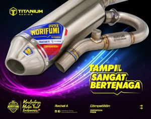 knalpot norifumi rocket 4 competition titanium klx 150 crf 150l dtracker 150 wr 155