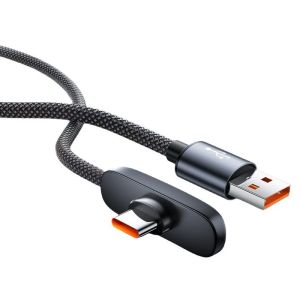 100W Cable 10A Super Fast Charging Right Angle 90° Cable USB-C To Type-C Data Cord Phone Charging Data Cable Convenient Gaming
