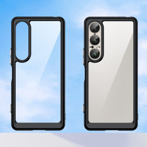 Ốp Lưng Trong Suốt Chống Sốc Sony Xperia 1 VIII/V/VI Với Viền Màu Sắc - Chống Xước Bền Bỉ Chất Liệu TPU + PC Dành Cho Xperia 1 VI