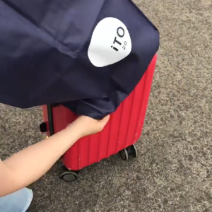 Sarung Koper Penutup Troli Dustproof Untuk 20/22/24/26/28 Inch Lapisan Dalam Berbulu Tas Penyimpanan Portable