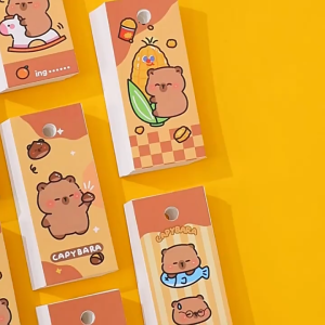 Mini 80Sheets Cartoon Notebook Student Notepad Capybara Puppy Stationery