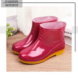 Lishops รองเท้ายางสีเยลลี่ 20 สิ่ง พร้อมส่งทุกบ้าน รองเท้าบูทข้อสั้น กันน้ำ กันฝน พื้นกันลื่นอย่างดี วัสดุยางอย่างดี