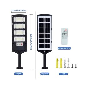 MỚI 990000LM Đèn LED Năng Lượng Mặt Trời Ngoài Trời Cảm Biến Chuyển Động Đèn Đường Tường Sân Vườn Đèn Chiếu Sáng Chống Nước Ánh Sáng Mặt Trời Có Điều Khiển Từ Xa