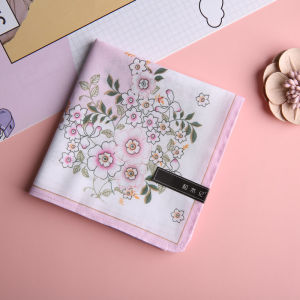 Pure Cotton Handkerchief Traditional Style Sweat Absorbing Womens Summer Fashion Accessory Ideal Gift for Goddess Festival