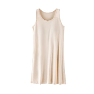 Áo ngủ MiiOW cho nữ làm bằng Ice Silk mỏng nhẹ thoải mái có đệm ngực cổ tròn