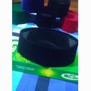 SONGKOK Peci BIRU AC Polos KOPIAH BIRU AC Peci Dewasa Peci Anak TAJH EL ABID