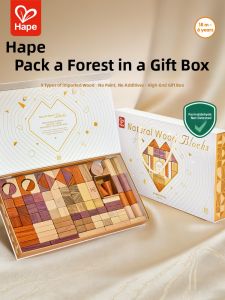 Hape | Early Education Educational Wooden Blocks Toys for Babies Toddlers