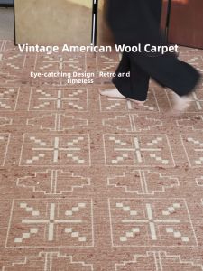 Vintage Persian Style Wool Blend Carpet For Living Room Large Bedroom