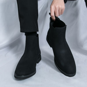 NUDANLAI | Warm Retro Motorcycle Chelsea Boots