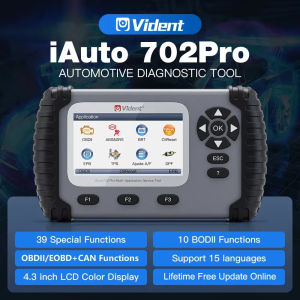 VIDENT iAuto702Pro OBD2 Scanner Car ABS SRS Engine Code Reader Automotive Diagnostic Tools Oil EPB DPF BRT Reset Free Upgrade