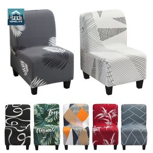 Armless Sofa Cover 1 Seater Colorful Stretch Full Cover Single Sofa Cover Samll Sofa Slipcover