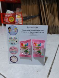 1 PCS MINI GIFT SNACK SOUVENIR SEKOLAH MINGGU / HADIAH SELF REWARD GEREJA / BOOSTER GIFT AYAT ALKITAB