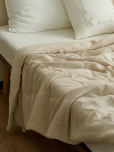 ผ้าฝ้ายลินินลายดอกไม้สองชั้นที่ละลายได้ในน้ำ ผ้าตาข่ายฤดูร้อน ผ้าห่มเย็นแบบปรับอากาศ ผ้าห่มนุ่ม สีสันสดใส