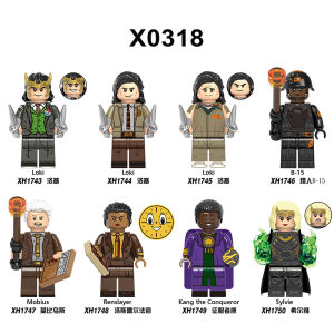 Xin Hong X0318 Avengers Loki Hunter Moby Dick TVA Third Party Assembly Building Blocks Toy Figures Small Toys for Children