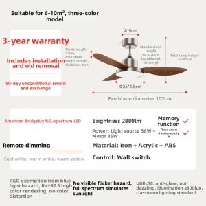 JIANDUN | Eye-Protective Retro Style Fan Light