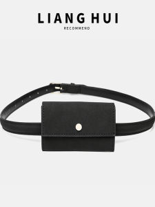 Mini Fashionable Womens Waist Bag Wear Belt Decoration Shape Matching High-End Sensation British Style Daily Use Solid Color