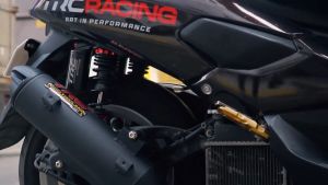 TRC Racing Stock Power Pipe Wave 100 Muffler Exhaust with Removable Silencer 1720