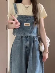 กางเกงยีนส์ทรงตรงทรงสลิมฟิตสำหรับผู้หญิง ฤดูใบไม้ร่วง 2025 ใหม่ ดีไซน์หวานและเท่ ชุดกางเกงยีนส์ทรงสลิมฟิต