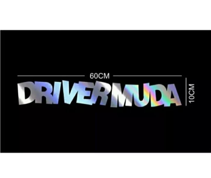 Sticker Driver Muda Cutting Stiker/Sticker Driver Muda Kaca Depan Belakanv Mobil/Truk ...