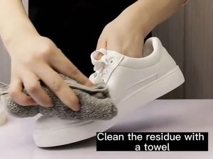 White shoe cleansing cream decontamination whitening  yellow oxidation detergent wipe shoes special artifact cleaner brush