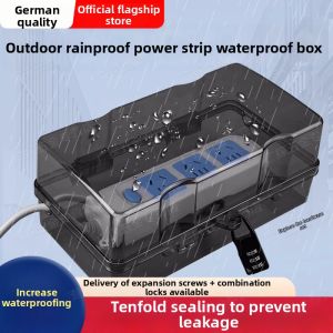 Outdoor Waterproof Rainproof Power Socket Cover With Lock