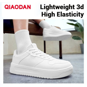 Qiaodan Giày thể thao nam màu trắng tăng cường đa năng nhẹ cổ điển cơ bản thường ngày QXL053252552R