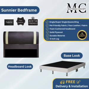 Mattress Concept Sunnier Divan Bedframe Pet Friendly Fabric/Faux Leather/Fabric All Size Available