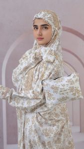 mukena terusan wanita dewasa santri muslimah rukuh mukenah lajuran