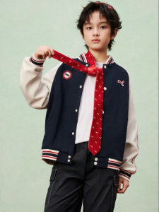 PUMA | Spring Knit Baseball Jacket for Boys and Girls Trendy Colorblocking
