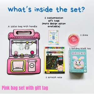 Kids birthday goodie bag gift return gift party favor slime block toys customization gift tags childrens day gift