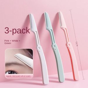 3Pcs/set Portable Eyebrow Trimmer Foldable Hair Remover Set Women Face Razor Eyebrow Trimmers Blades Shaver Eyebrow Tool